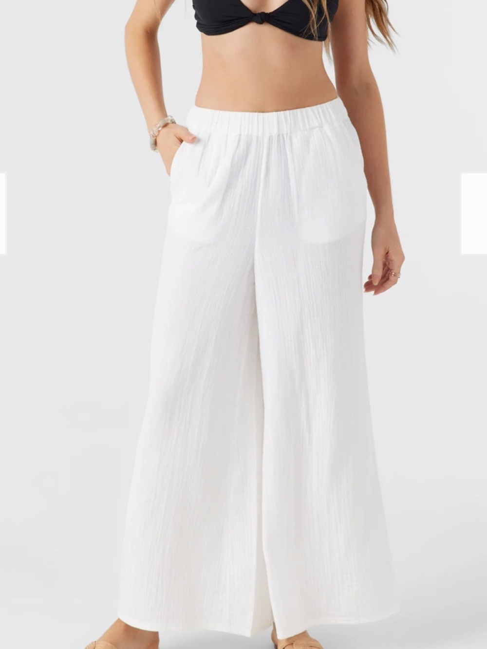 O’Neill Gauze Pants O’Neill Beach Pants Wide Leg Cotton Pants - Picture 12 of 12